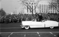 Not originally published in LIFE. Eisenhower inaugural, 1953. (Alfred Eisenstaedt—Time & Life Pictures/Getty Images) <br> <a href="http://life.time.com/history/life-at-the-inaugurations-rare-and-classic-photos-1933-1969/#1" rel="nofollow noopener" target="_blank" data-ylk="slk:Click here to see the full collection at LIFE.com;elm:context_link;itc:0;sec:content-canvas" class="link ">Click here to see the full collection at LIFE.com</a>