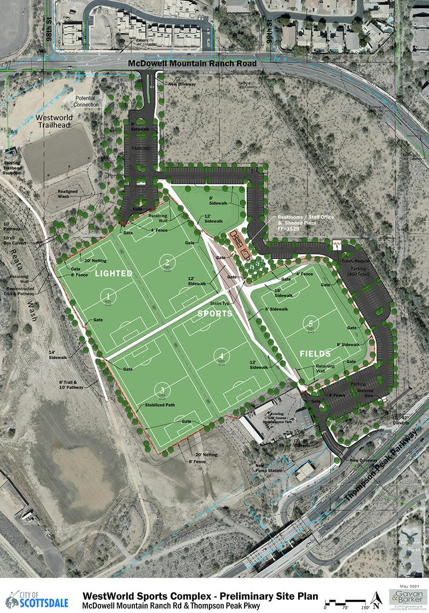 The West World Sports Complex will add five new multi-use fields. It's the final part of the city's larger Bell Road Sports Complex project.