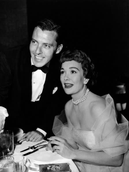 Jane Wyman and Fred Karger