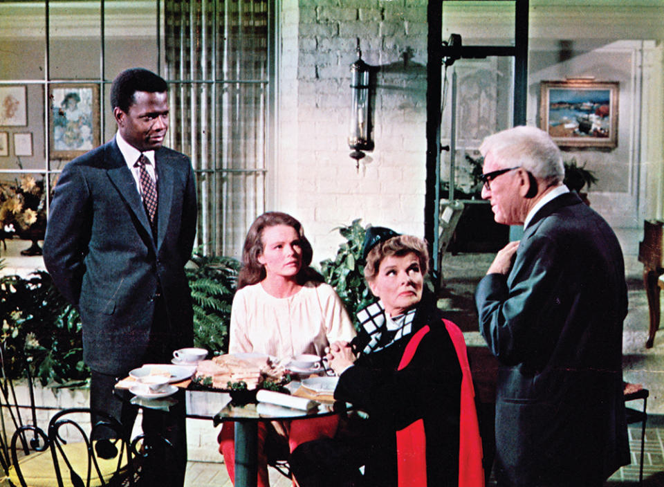 With Katharine Houghton, Katharine Hepburn and Spencer Tracy in 1967’s “Guess Who’s Coming to Dinner” - Credit: Courtesy Everett Collection