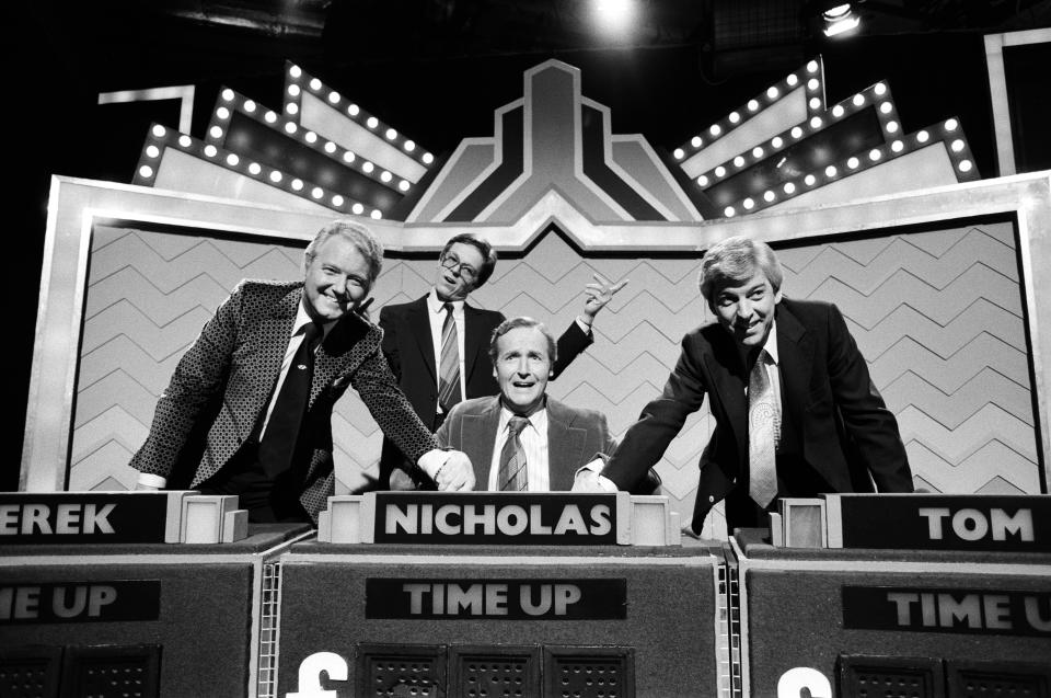 Nicholas Parsons hosted ITV's 'Sale of the Century'. (Photo by Peter Case/Mirrorpix/Getty Images)