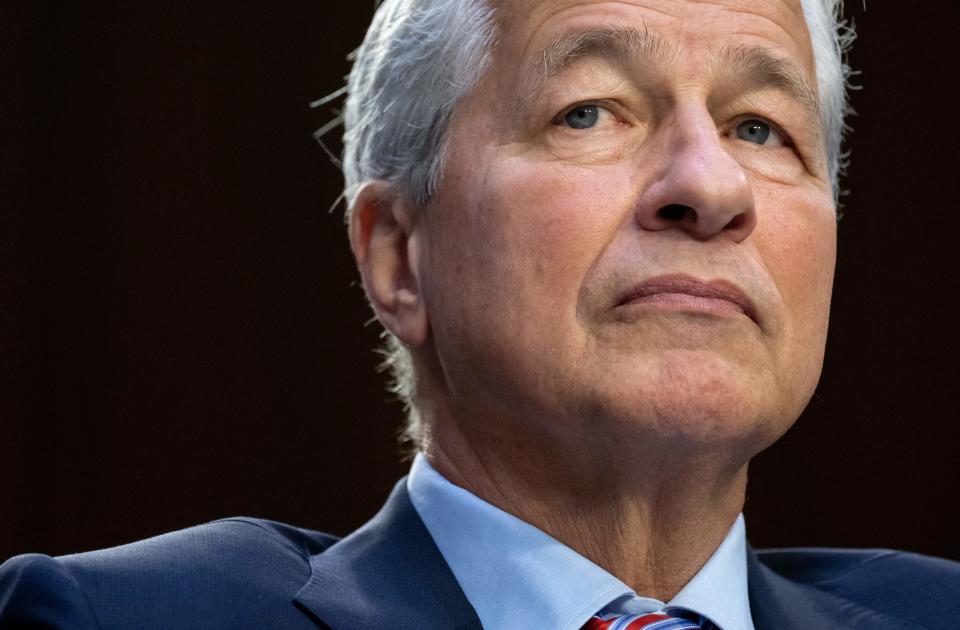 Jamie Dimon, Chairman and CEO of JPMorgan Chase, testifies during a Senate Banking, Housing, and Urban Affairs Committee Hearing on the Annual Oversight of the Nation&#39;s Largest Banks, on Capitol Hill in Washington, DC, September 22, 2022. (Photo by SAUL LOEB / AFP) (Photo by SAUL LOEB/AFP via Getty Images)