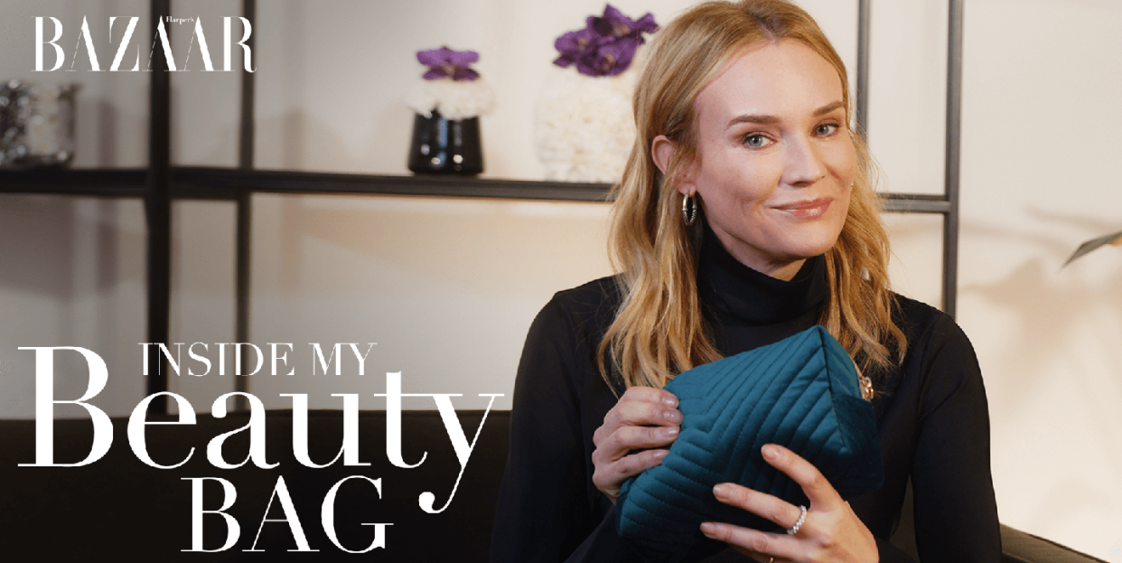 diane kruger inside my beauty bag