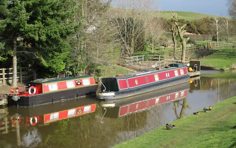 Canal boats - Credit: Matthew Field/Telegraph