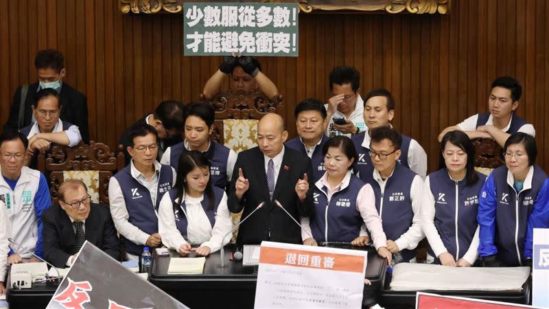 立法院議場由立法院長韓國瑜主持院會。（圖／記者楊澍攝影）