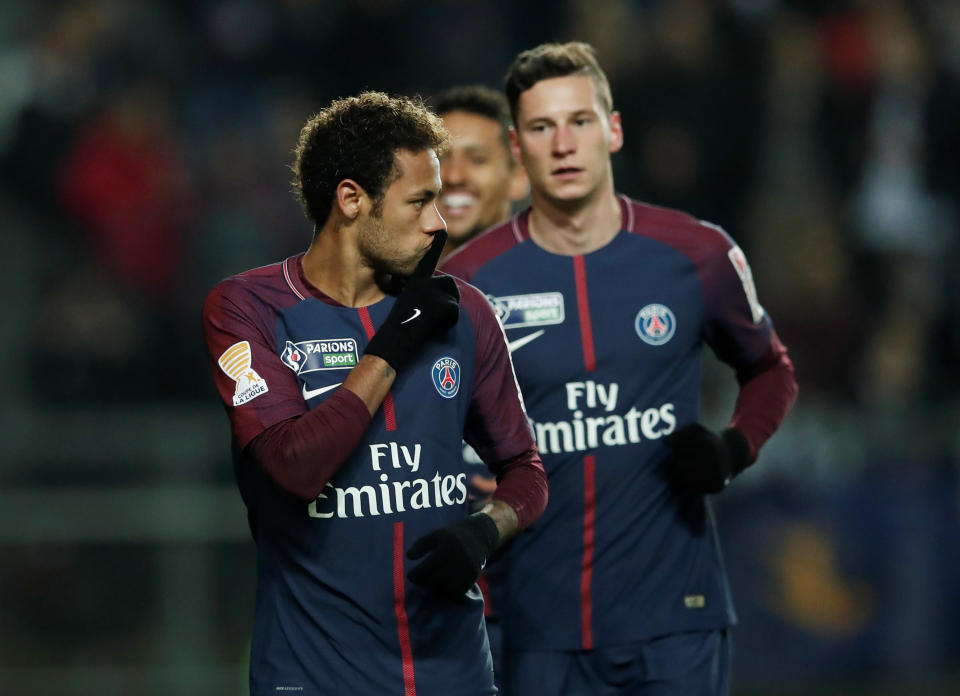 Neymar, bien que buteur, n’a pas été étincelant face à Amiens. Tout comme Draxler et l’ensemble des Parisiens.