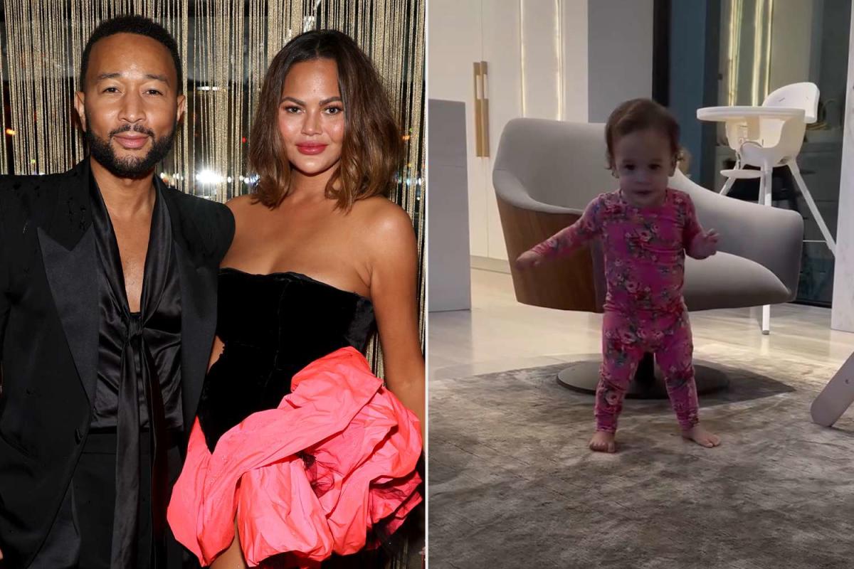 Chrissy Teigen and John Legend's 1-Year-Old Daughter Esti Takes