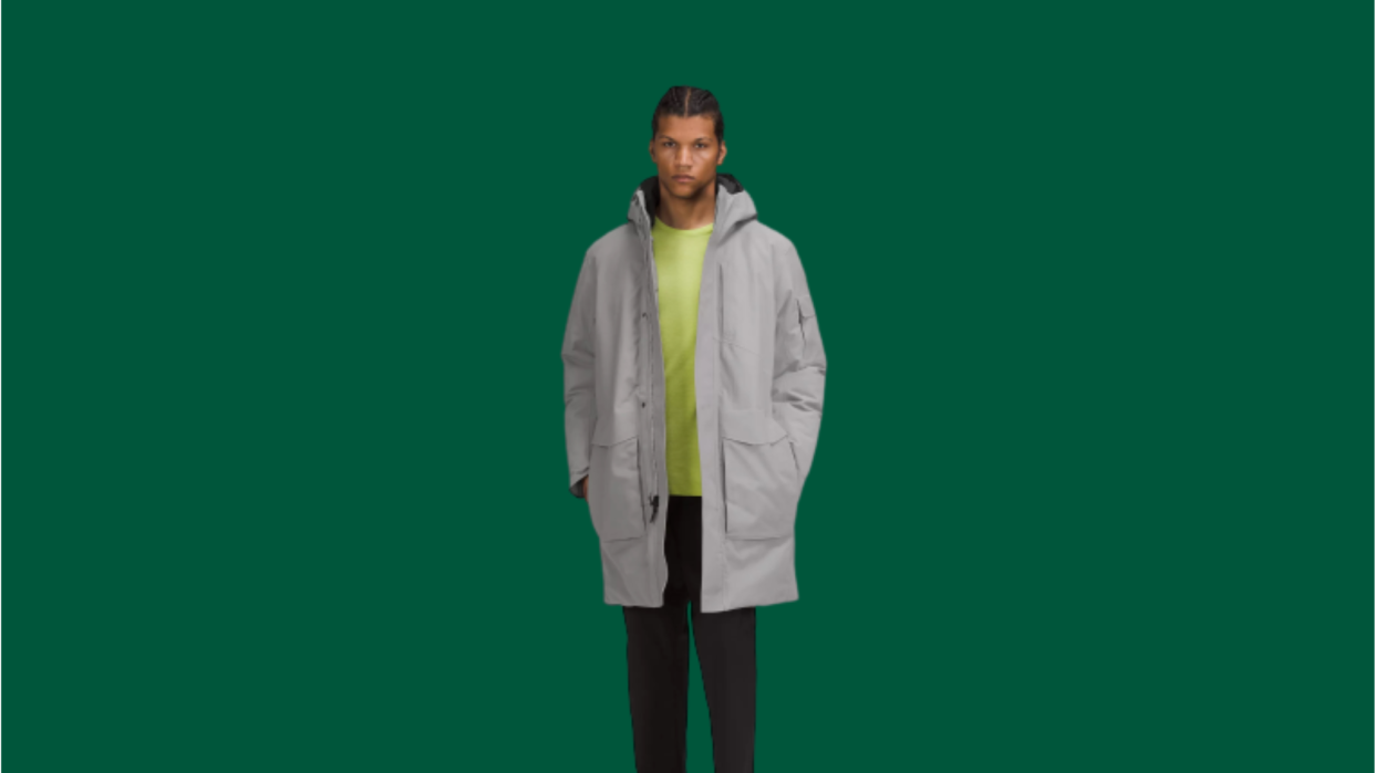 50 best gifts for men 2022: lululemon coat.