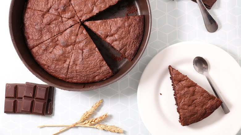 homemade chocolate spice cake