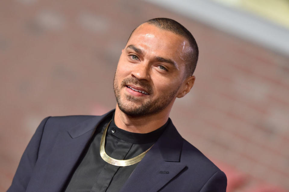 jesse williams at a movie premiere