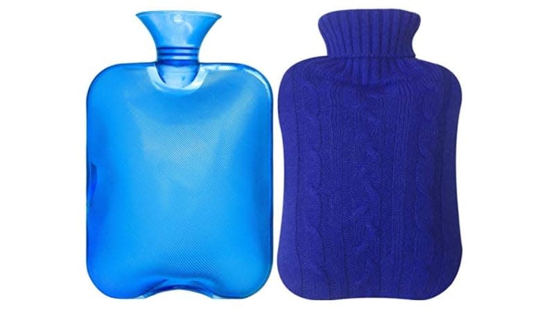Hot water bottles can also be frozen to help keep you cool.