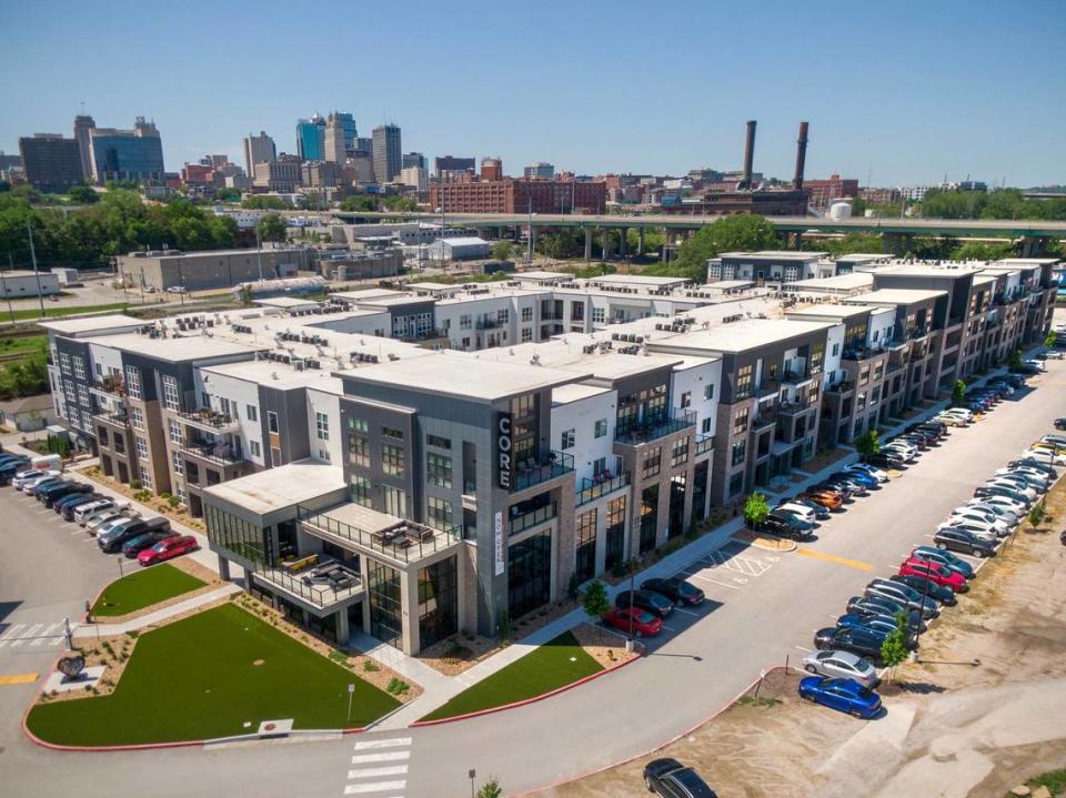 CORE, one of two luxury apartment complexes near Berkley Riverfront Park, is adding a second phase. Eventually, 5,000 people are projected to live in the riverfront district.