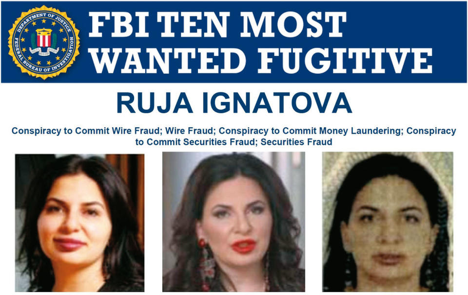 保加利亞籍的維卡幣創始人茹雅．伊格納托娃（Ruja Ignatova），已被美國聯邦調查局列為十大通緝要犯。（翻攝FBI官網）