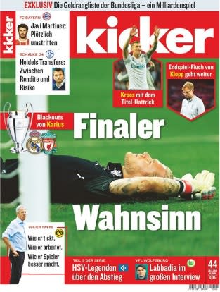 <p>Schaut man sich die verlorene Leserzahl an, kommt der kicker im Vergleich zu den anderen Plätzen in dieser Liste einigermaßen gut weg. Das Problem ist jedoch, dass das Sportmagazin generell keine hohe Auflage hat. Prozentual gesehen hat kicker 15,5 Prozent der Leser verloren, womit es trauriger Spitzenreiter ist. (Foto: Kicker.de) </p>