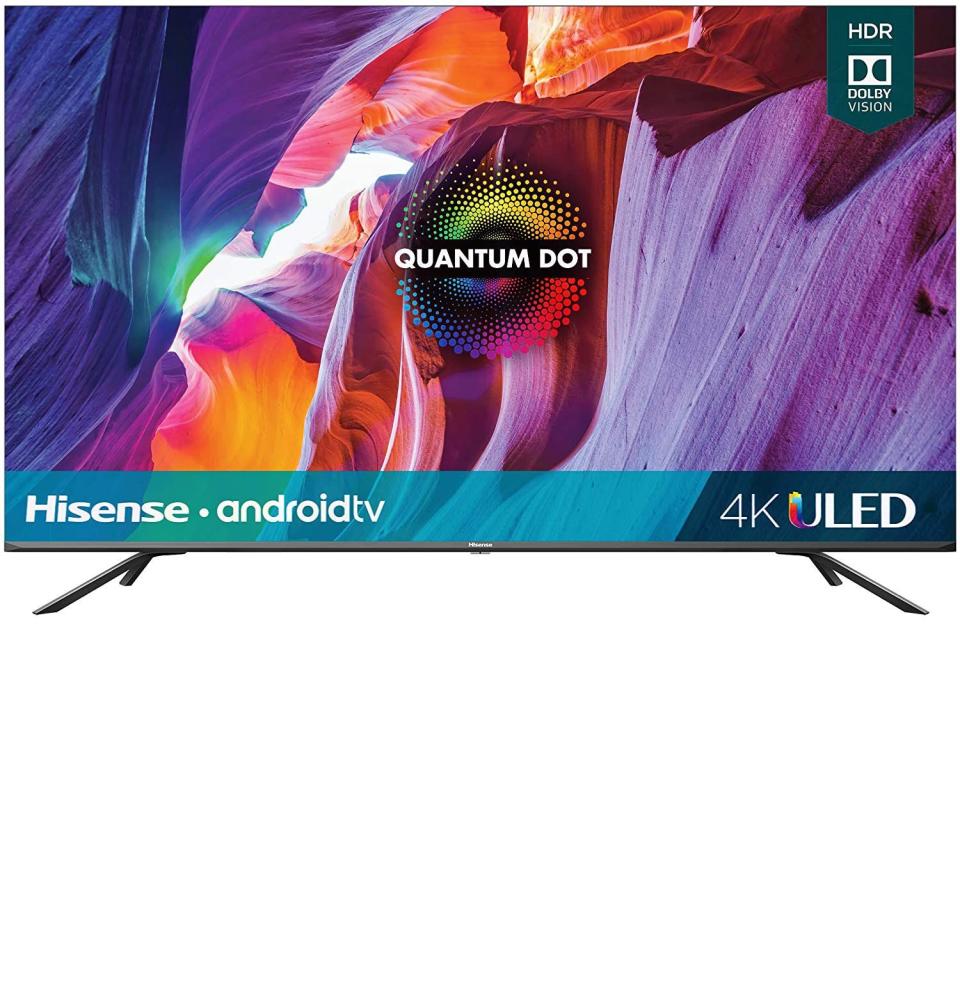 <p><strong>Hisense</strong></p><p>amazon.com</p><p><strong>$499.99</strong></p><p><a href="https://www.amazon.com/dp/B085LR4NPN?tag=syn-yahoo-20&ascsubtag=%5Bartid%7C10054.g.34313481%5Bsrc%7Cyahoo-us" rel="nofollow noopener" target="_blank" data-ylk="slk:Buy;elm:context_link;itc:0;sec:content-canvas" class="link ">Buy</a></p><p>Or, if you've already got a decent 4K TV, make the upgrade to a <em>really good</em> 4K ULED smart TV. </p>