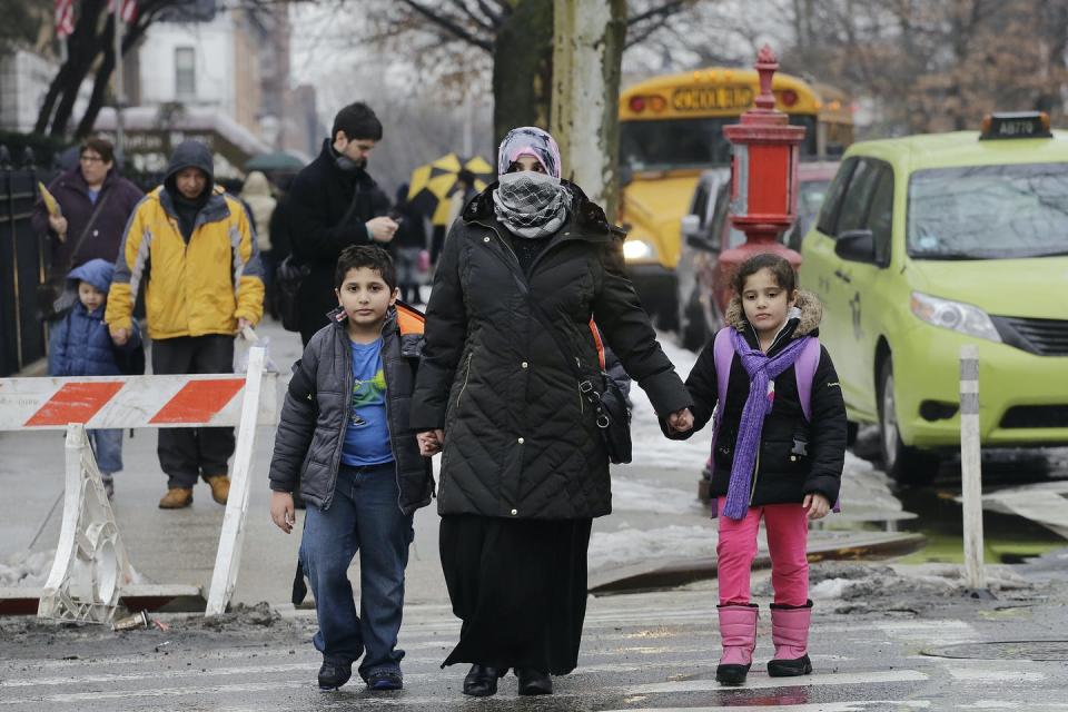 <span class="caption">Muslim holidays have been added to the school vacation days in New York City.</span> <span class="attribution"><span class="source">AP Photo/Mark Lennihan</span></span>