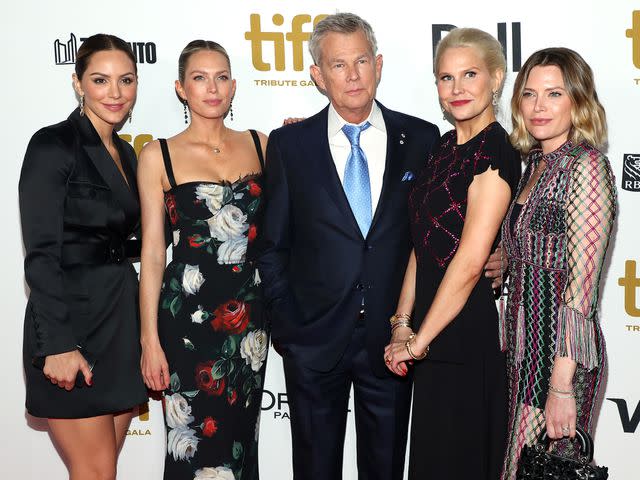 Jemal Countess/WireImage Katharine McPhee, Jordan Foster, David Foster, Amy Foster and Erin Foster attend the 2019 Toronto International Film Festival TIFF Tribute Gala at The Fairmont Royal York Hotel on September 09, 2019 in Toronto, Canada