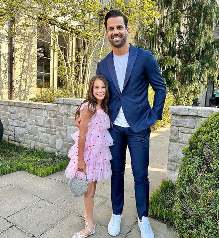 <p>Jessie James Decker/Instagram</p> Eric Decker with his daughter, Vivianne Rose Decker