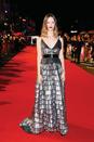 <p>The English star, 24, opted for a layered Givenchy dress for the red carpet event. <em>[Photo: Getty Images for BFI]</em> </p>