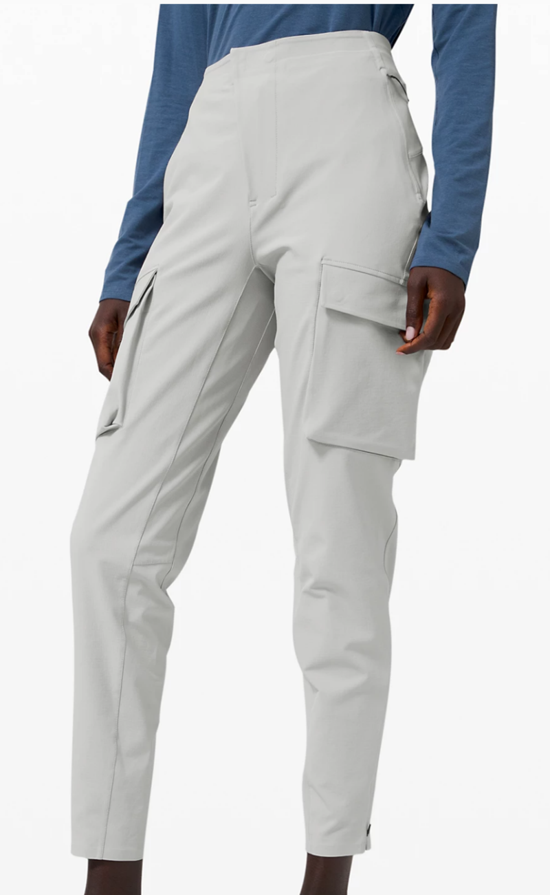 Reykur Cargo Pant 28" Lululemon Lab in silver drop (PHOTO: Lululemon)