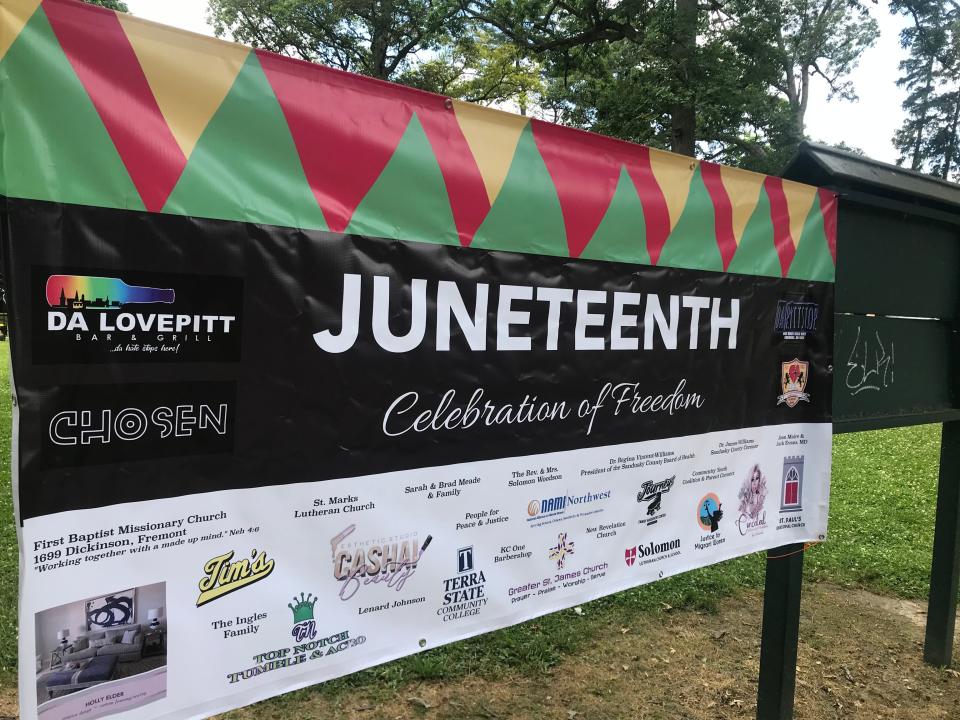 Fremont's NAACP chapter hosted a Juneteenth community celebration Saturday at Birchard Park. Hundreds of community members turned out for the event, which ran from noon to 4 p.m.