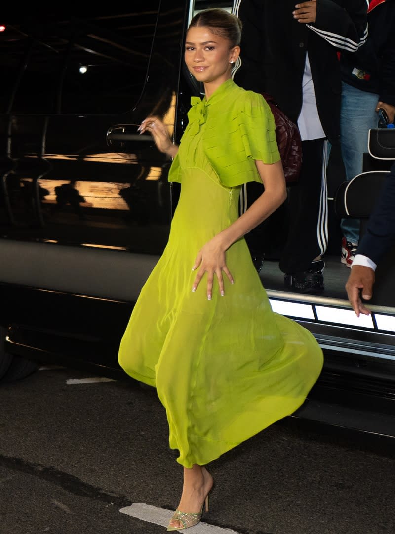 Zendaya vestido verde