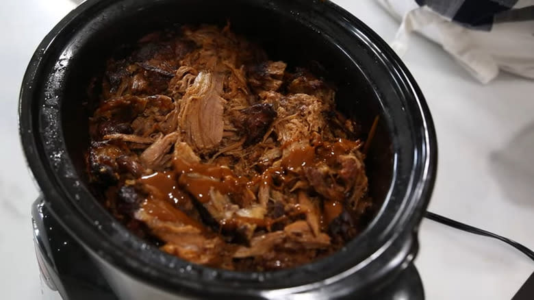 Slow cooked pulled pork