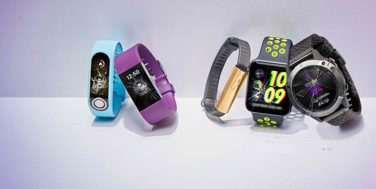 fitness trackers with broken screens