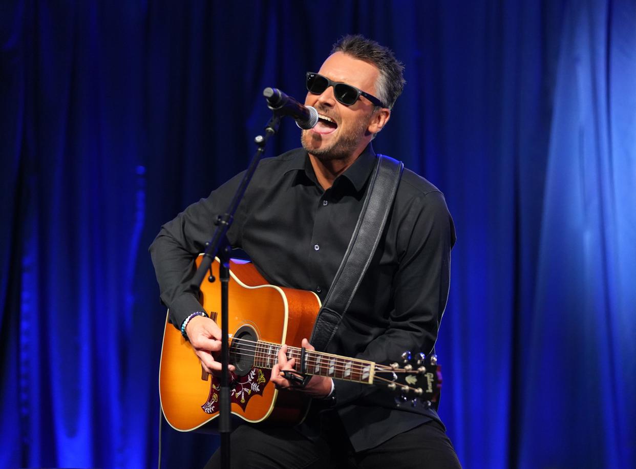Eric Church, seen here performing at an LBJ School gala honoring Willie Nelson in May of 2023, will headline the inaugural Cattle Country Music Festival.