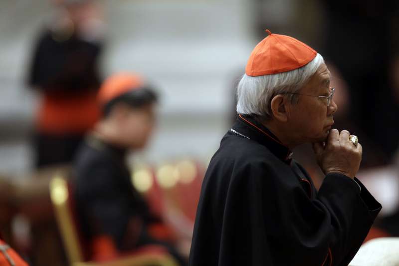 香港榮休主教陳日君，大力反對梵蒂岡承認中國官方教會與自封主教等協議。（美聯社）
