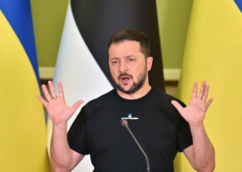 El presidente de Ucrania Volodymyr Zelensky