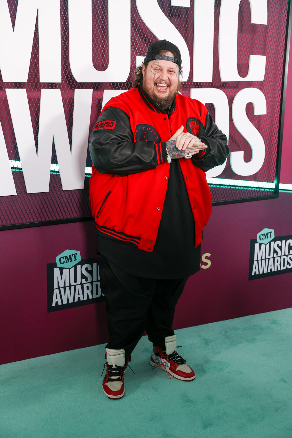 AUSTIN, TEXAS - APRIL 02: Jelly Roll attends the 2023 CMT Music Awards at Moody Center on April 02, 2023 in Austin, Texas. (Photo by Renee Dominguez/FilmMagic)