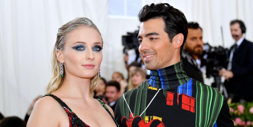 new york, new york may 06 sophie turner and joe jonas attend the 2019 met gala celebrating camp notes on fashion at metropolitan museum of art on may 06, 2019 in new york city photo by dia dipasupilfilmmagic