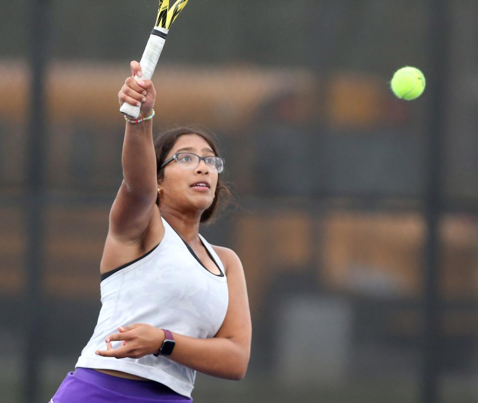 Jackson tennis player Divya Shanmugam is one of seven Stark County-area high school athletes who received scholar athlete awards from the Northeast District Athletic Board.