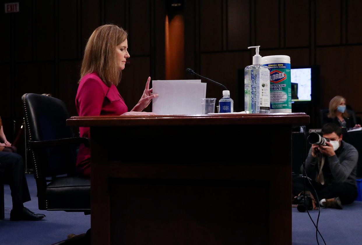 Democrats are framing Amy Coney Barrett’s Supreme Court nomination as a fight to save Obamacare. (Getty Images)