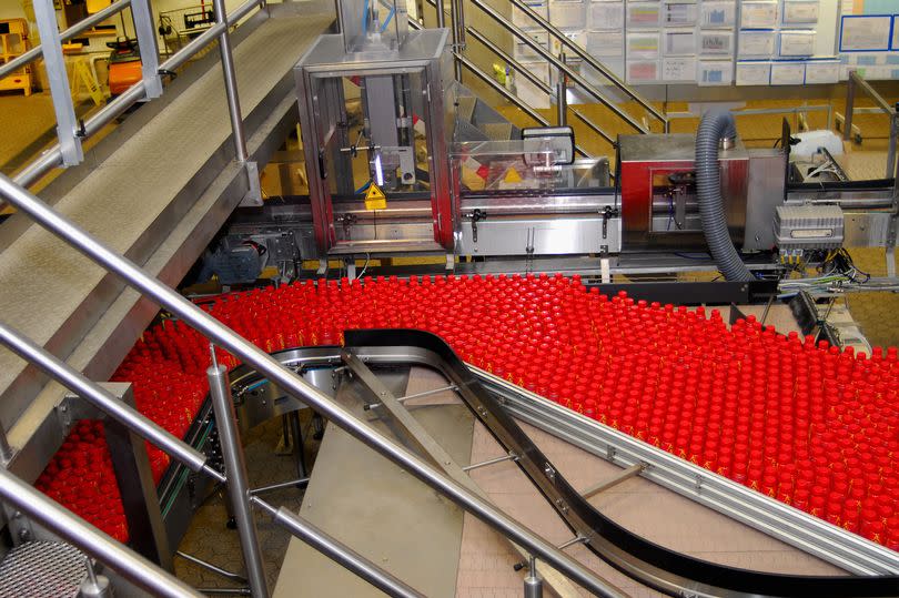 Factory floor at the Lucozade Ribena Suntory in Coleford