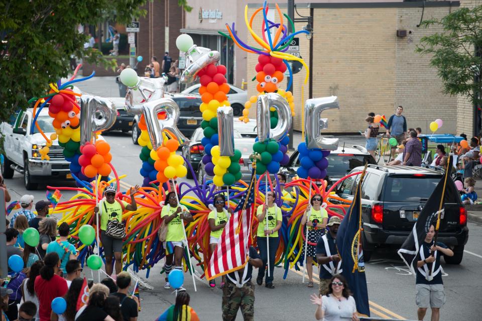 The annual Rochester Pride Parade was held July 18, 2015.