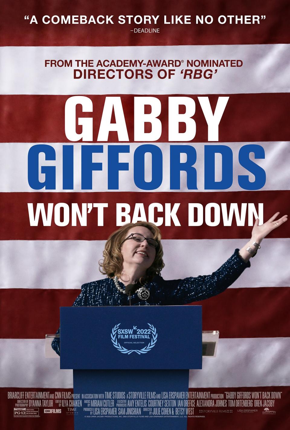 Gabby Giffords wont back down movie poster