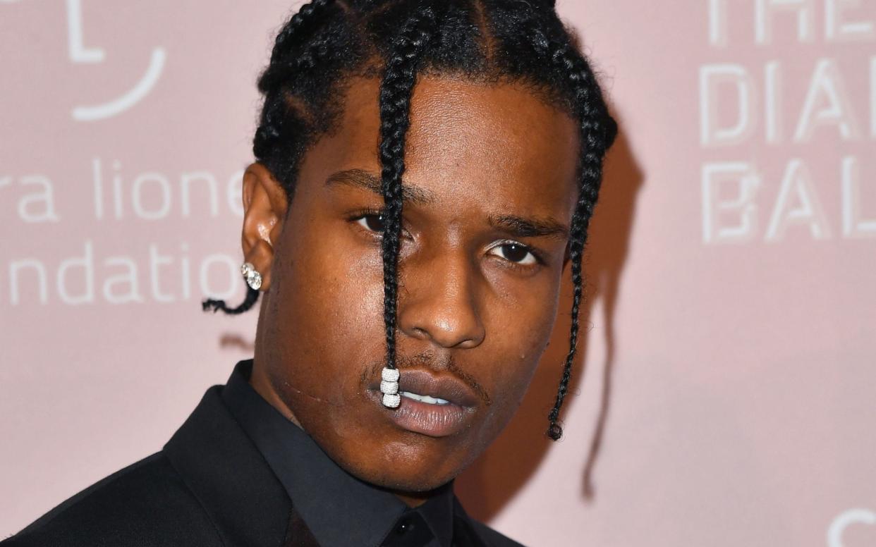 Platinum-selling artist A$AP Rocky was arrested in Sweden in early July on suspicion of assault following a street brawl - AFP