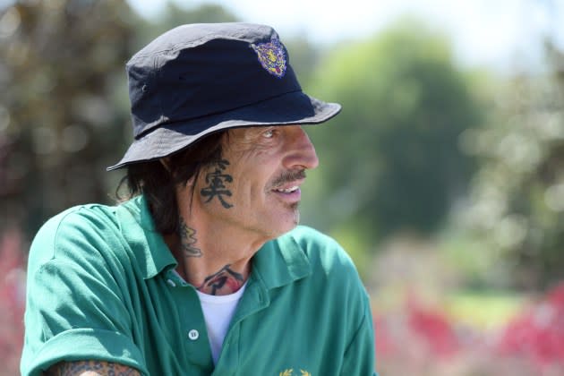 Musician Tommy Lee attends the George Lopez Foundation's 17th annual Celebrity Golf Classic at Lakeside Golf Club on April 29, 2024, in Toluca Lake, California.  - Credit: Michael Tullberg/Getty Images