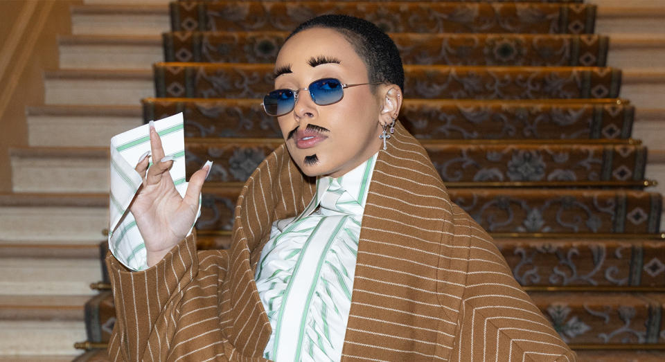 Doja Cat snapped back at critics of a previous outfit in her own unique way. (Getty Images)