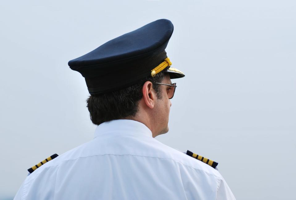 Pilot in uniform