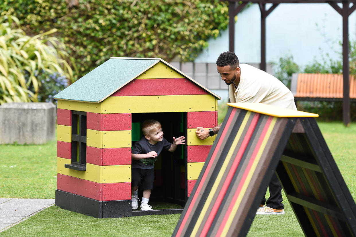 The playground is made from over one million recycled McDonald’s Happy Meal toys (Ronald McDonald House Charities/PA)