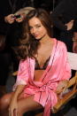 Miranda Kerr en el Backstage de Victoria's Secret Fashion Show 2012