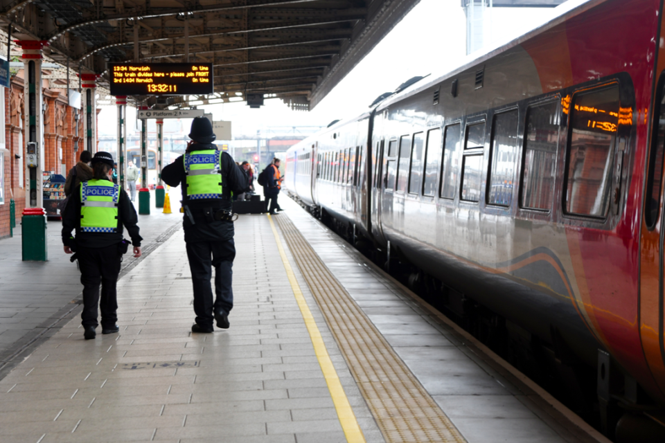 Nelson Nelson punched two officers in the face after being refused travel at Nottingham railway station. (BPM Media)