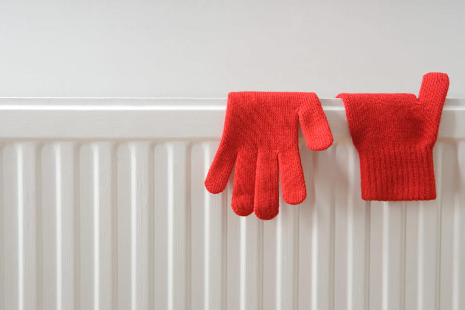 Put tin foil behind your radiators to reflect heat back into the house. 