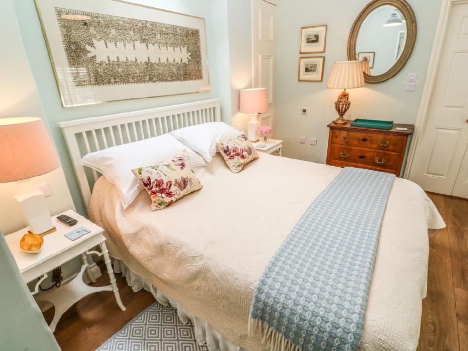 Falmouth Packet: One of the bedrooms at The Coach House at Pendower House
