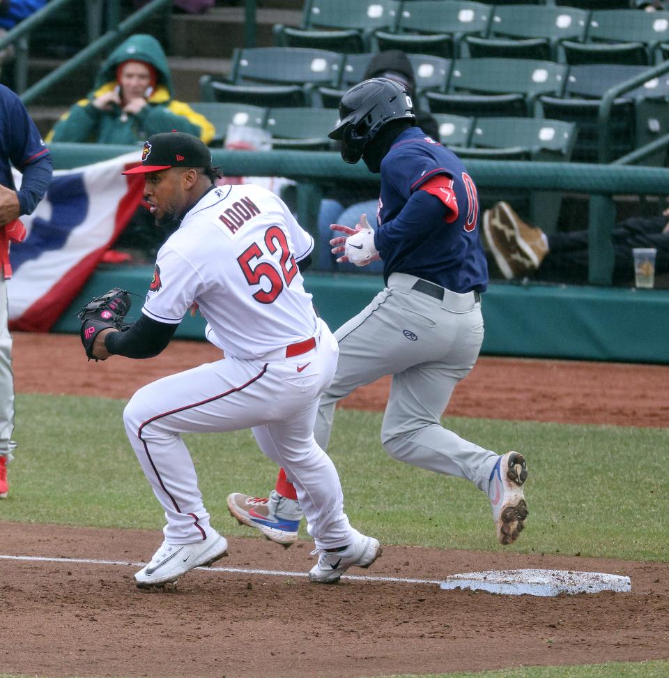 Joan Adon and the Red Wings' pitching staff had a rough April.