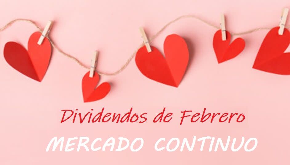 Cuatro dividendos del Ibex 35 y Mercado Continuo confirmados para febrero