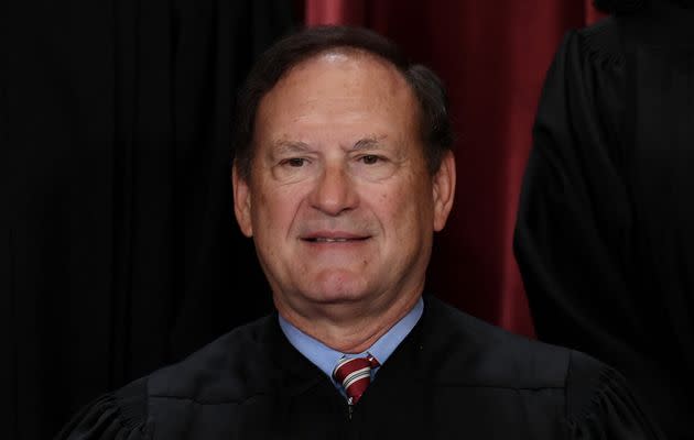 U.S. Supreme Court Justice Samuel Alito says his wife put up the upside-down flag, a symbol adopted by those who believe the 2020 election was 